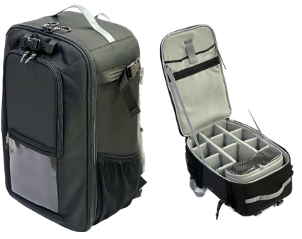 Camera and laptop backpack with dividers