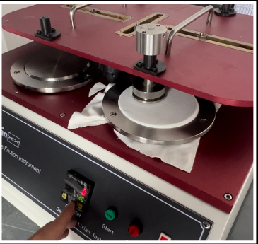 Fabric abrasion testing machine